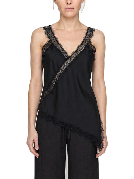 Matchbox Lingerie Top Черен