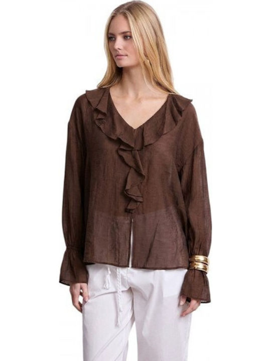 Markup Cacao Bluse