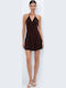 Mini Damenkleid Braun