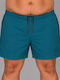 Herren-Bademode Kurze Hosen Petrol Blau mit Gestreift MTS-8034A
