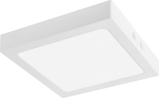 Gtv LED Panel 18W με Φυσικό Λευκό Φως 4000K