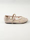Kids Ballerinas with Hoop & Loop Closure Pink