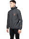Winter Hardshell Waterproof and Windproof Jacket Grey Red
