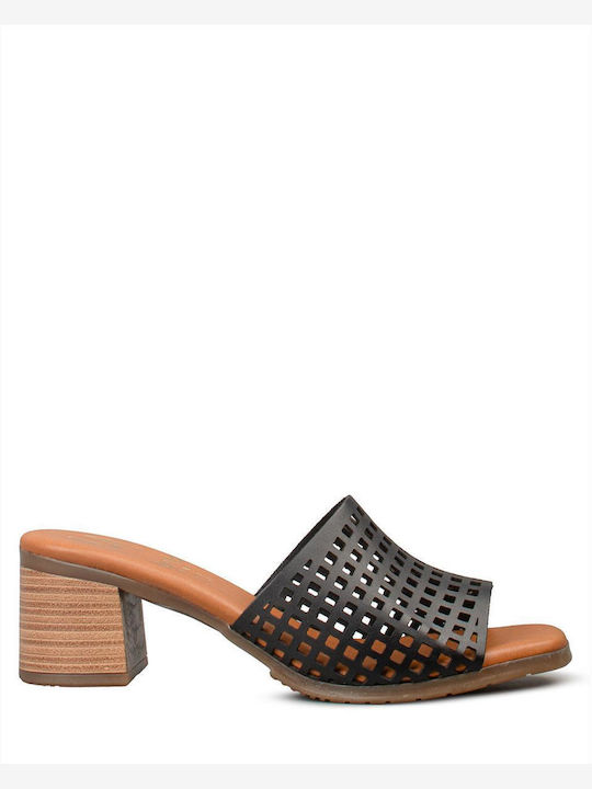 Marila Footwear Mules With Heel In Black Colour