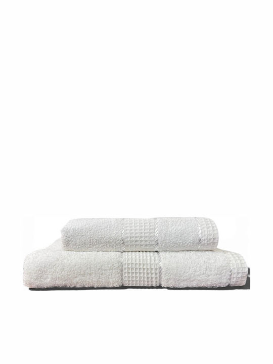 Το μεγάλο παζάρι Πετσέτα Σώματος Cosy 70x140εκ. Λευκή Βάρους 400gr/m²
