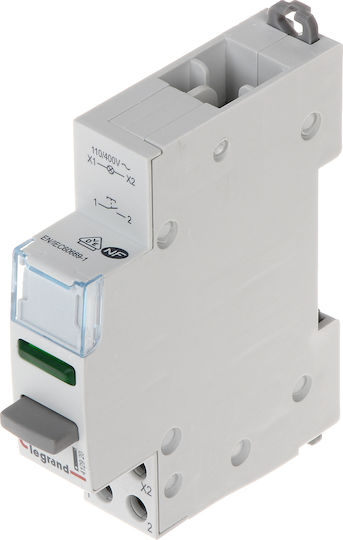 Legrand Pushbutton Switch with Lighting Green 1 Piece