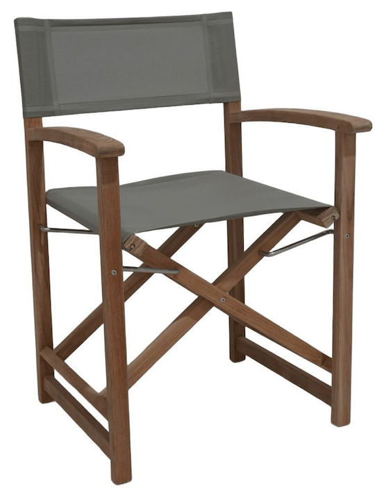 Дървен Режисьорски Стол Taupe 58x52x86см