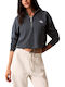 Cropped Women's Hoodie Sweatshirt Blue