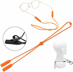 Silicone Adjustable Eyeglass Strap Orange