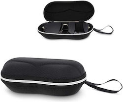 Sporty Glasses Case Handle Zipper Et-114 Black