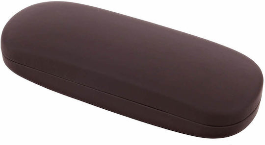 Stylion Classic Hard Eyeglass Case With Magnetic Closure Brown
