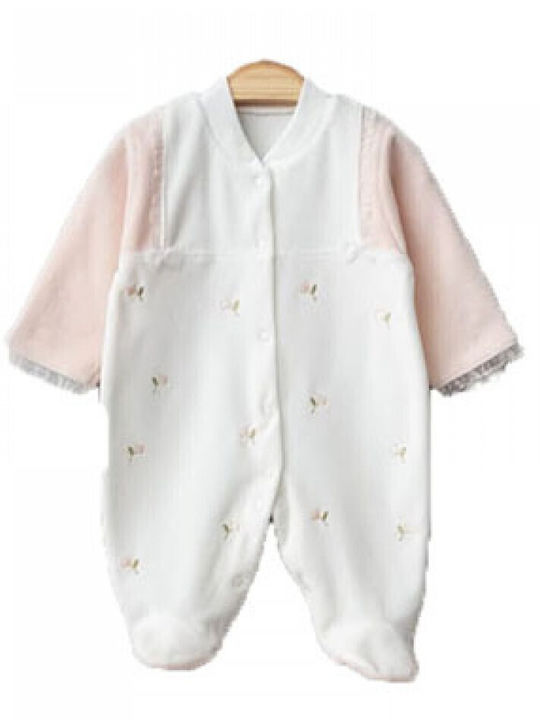 Gaye Bebe Velvet Somon Onesie