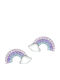 Silver Earrings Rainbow Earrings Silver S925