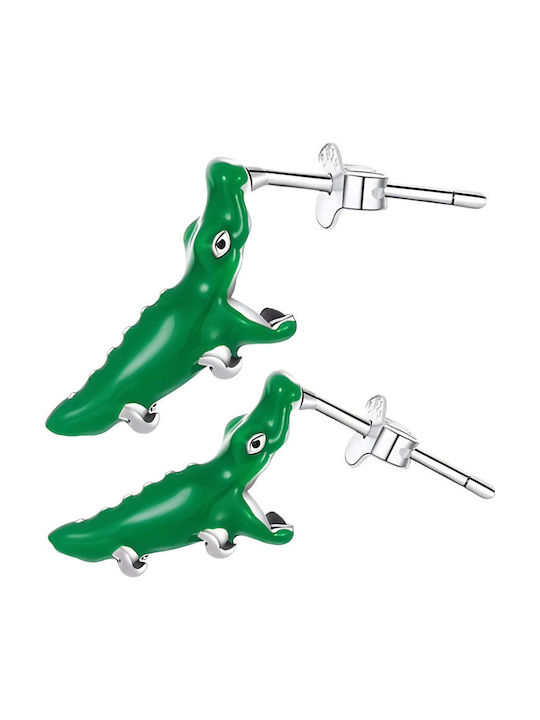 Silver Earrings Earrings Girls Crocodile 925 Silver Trusky