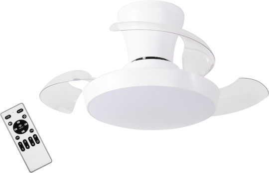 Ventilator de Tavan 70cm cu Lumină Alb