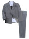 Online Baptism Suit With Vest For Boy Grey