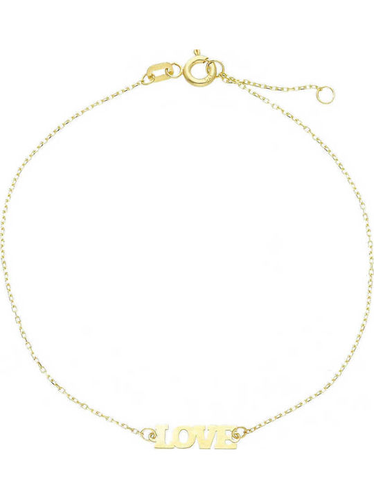 Mentzos Women's Gold Chain Bracelet