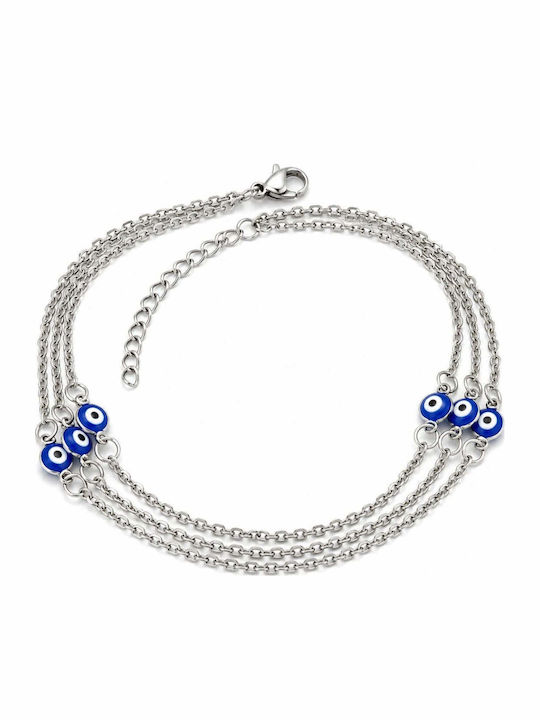 Charmy Damentrailing Kette Mit Plan Auge Aus Edelstahl 22cm