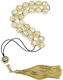 Roloi Komboloi Worry Beads with 23 Glass Beads Length 34cm Beige