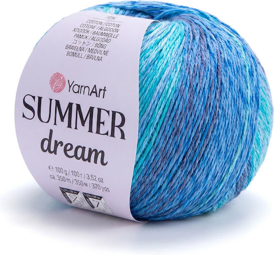 YarnArt Summer Dream 100gr 350mt 70% Baumwolle 30% Viskose Farbe 4304 Mehrfarbig