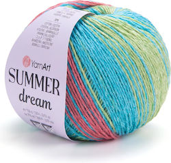Yarnart Summer Dream 100gr 350mt 70% Cotton 30% Viscose Col 4314 Πολύχρωμο
