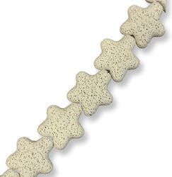 Natural Lava Starfish White Cream 25mm – 40cm Series