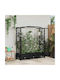 vidaXL Planter Box Din Plastic Negru 169x40x129 cm