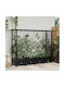 vidaXL Planter Box Din Plastic Negru 203x40x127 cm