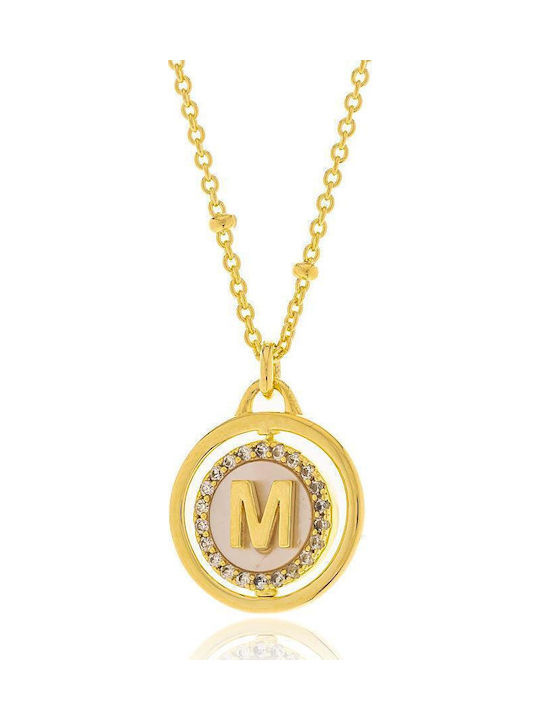 Jools Necklace Monogram M From Gold Plated Silver