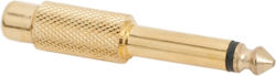 6.3mm Mono Gold Rca Jack Adapter