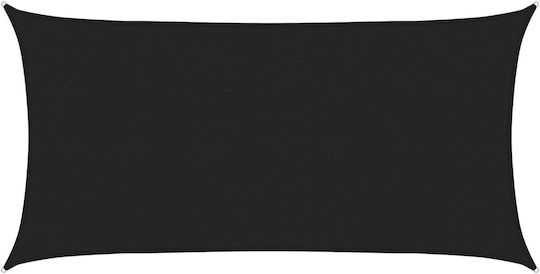 vidaXL Правоъгълно Shade Sail Черно 2x6м
