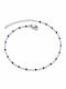 Charmy Anklet Stainless Steel Blue 23cm