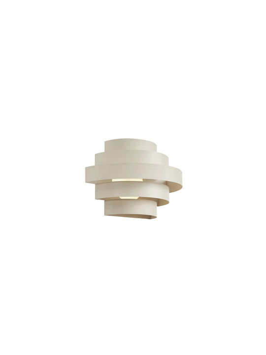 Wall Lamp with Integrated LED and Warm White Light Beige