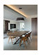 VK Lighting Κρεμαστό Φωτιστικό Μαύρο LED με Θερμό Λευκό Φως