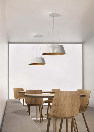 VK Lighting Lumini Suspendate Alb LED Cu Lumină Alb Cald