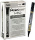 Pentel N850 Markeri Permanenți Negri 4.5mm Set 12 Bucăți