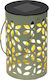 Kaemingk Tabletop Solar Light with Green Light 8x8x13cm