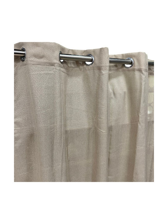 To megalo pazari Curtain With Grommets Mocha 270x280cm