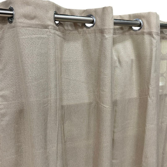 To megalo pazari Vorhang mit Grommets Mocha 270x280cm