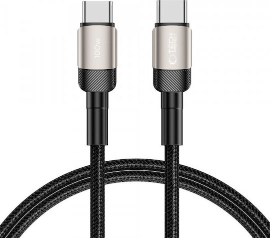 Cablu Încărcare și Transfer Date Usb-c Usb-c Tech-Protect Ultraboost Evo 100w 1m Argintiu