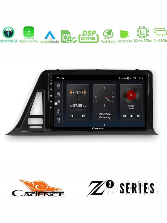 Cadence Car Audio System for Toyota C-HR 2017-2022 Bluetooth USB WiFi GPS Apple CarPlay Android Auto with 9" Touch Screen