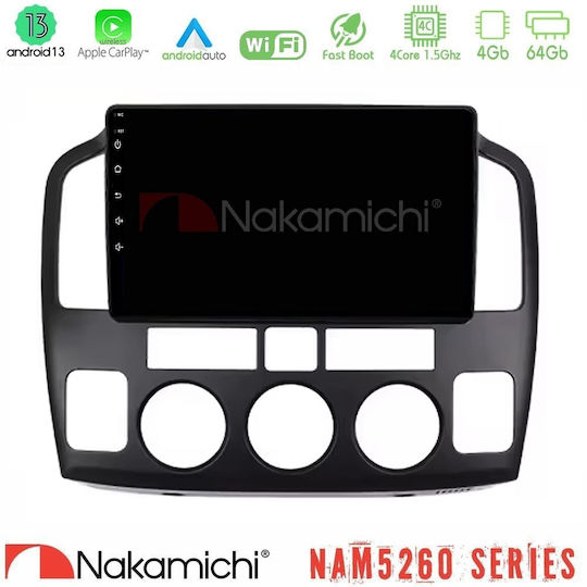 Nakamichi Car Audio System for Suzuki Grand Vitara 2003-2005 Bluetooth USB AUX WiFi GPS Apple CarPlay Android Auto with 9" Touch Screen