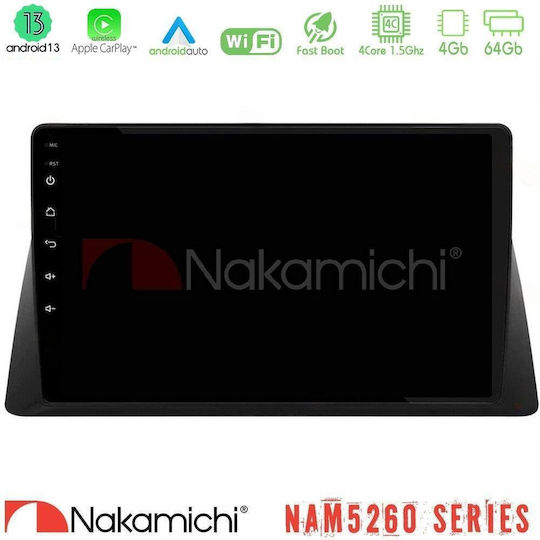 Nakamichi Nam5260 Series Honda Wr-v 2024-> 4core Android13 4+64gb Navigation Multimedia Tablet 10" Carplay + & Android Auto