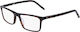 Zeiss Zs22517 239 Men's Acetate Prescription Eyeglasses Rectangle Dark Brown Tortoise