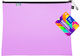 Envelope Metal Zipper A5 Purple