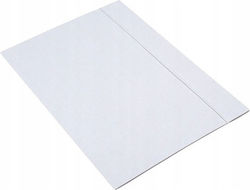 A4 White Elastic Folder School
