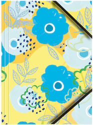 Cardboard Folder Lacquered A4 Corner Elastic Pastel Flowers Bt601-c3 Cardboard Folder Lacquered A4 Corner Elastic Pastel Flowers Bt601-c3