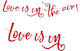 Paper Garland Love Is In Air 200 Cm