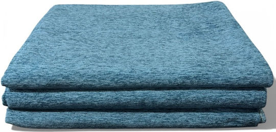 To megalo pazari Set De Pleduri 3 Buc Chenille Albastru Petrol