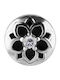 Crazy Needles Charm Floare din Argint cu Zircon